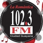 Logo da emissora Radio La Romántica 102.3 FM