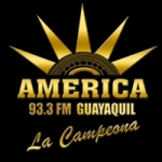 Logo da emissora Radio America 93.3 FM