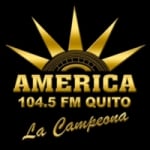 Logo da emissora Radio America 104.5 FM