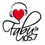 Logo da emissora Radio Fabu 105.7 FM