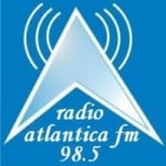 Logo da emissora Rádio Atlântica 98.5 FM