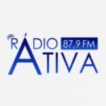 Logo da emissora RÃ¡dio Ativa 87.9 FM