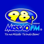 Logo da emissora Rádio Missão 98.5 FM